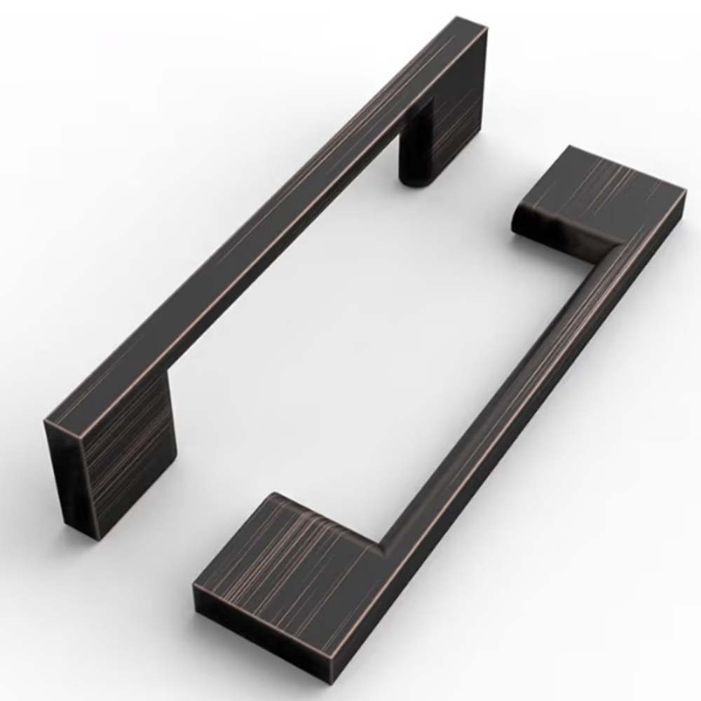 10 Pack Cabinet Handles Oil Rubbed Bronze Pulls 5 Inch (128mm) Hole Center
